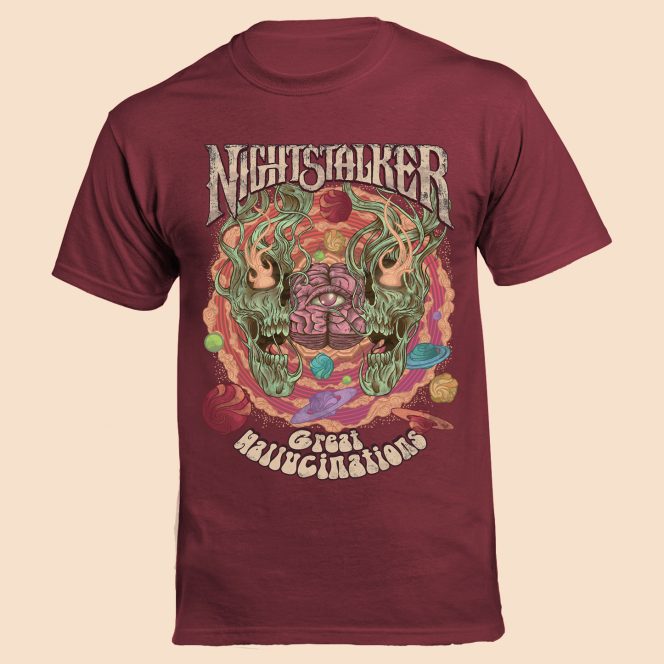 T-Shirt / Great Hallucinations (Maroon)